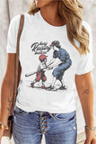 White Busy Raising Ballers Cool Mom Tee Aaria Tees