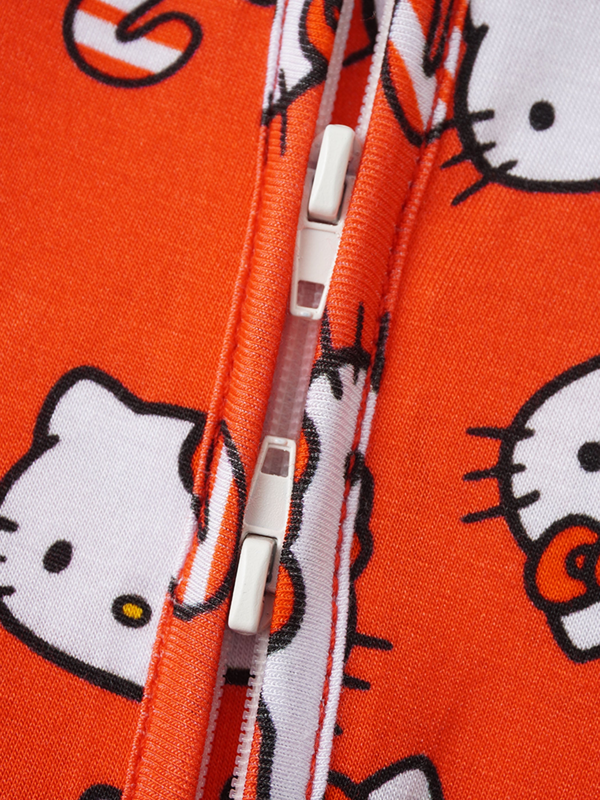 PoshTOT Sanrio Hello Kitty Red Bamboo Baby Convertible Zippy Romper - Aaria Tees Aaria Tees