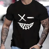 Evil Smile Face Shirt for Men – Trendy Summer Streetwear Tee - Aaria Tees Aaria Tees