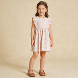 Organic Flutter Dress - Peony - Aaria Tees Aaria Tees