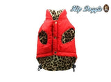 Red & Leopard Reversible Vest - Aaria Tees Aaria Tees