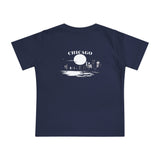 Mystery Noir Chicago Skyline Sunset Unisex Baby Short Sleeve T-Shirt - Aaria Tees Aaria Tees