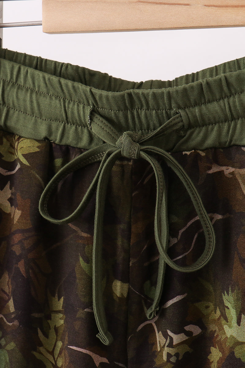 Forest Leaf Camo bamboo dad pants - Aaria Tees Aaria Tees