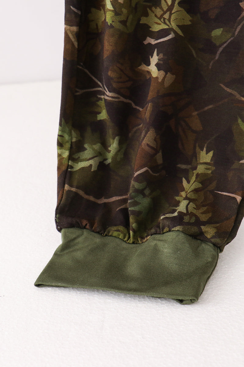 Forest Leaf Camo bamboo dad pants - Aaria Tees Aaria Tees