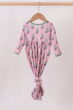Pink christmas tree bamboo gown - Aaria Tees Aaria Tees