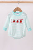 Blue bear embroidery bubble - Aaria Tees Aaria Tees
