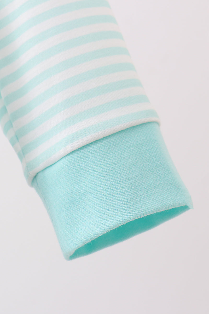 Blue bear embroidery bubble - Aaria Tees Aaria Tees