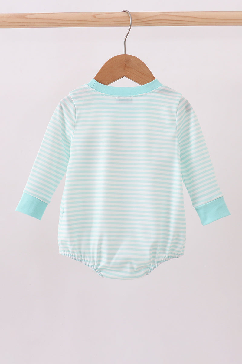 Blue bear embroidery bubble - Aaria Tees Aaria Tees