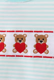 Blue bear embroidery top - Aaria Tees Aaria Tees