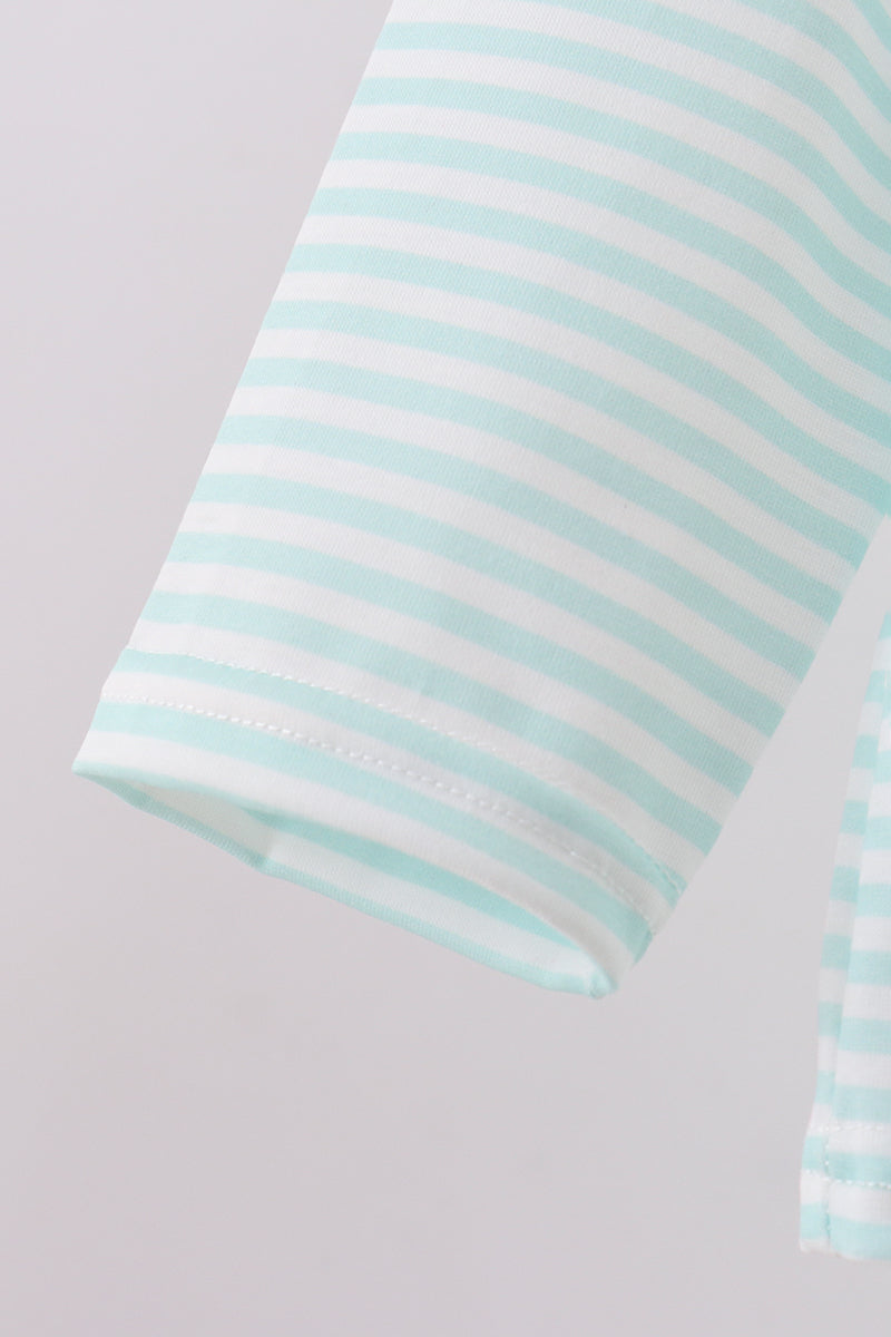 Blue bear embroidery top - Aaria Tees Aaria Tees