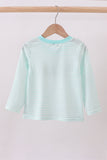 Blue bear embroidery top - Aaria Tees Aaria Tees