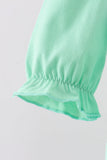 Green embroidery ruffle bubble - Aaria Tees Aaria Tees