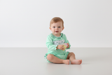Green embroidery ruffle bubble - Aaria Tees Aaria Tees