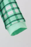 Green parade embroidery gingham romper - Aaria Tees Aaria Tees