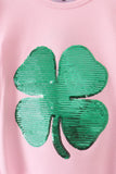 Pink clover glitter pants set - Aaria Tees Aaria Tees