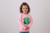 Pink clover glitter mom&me top Aaria Tees
