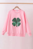 Pink clover glitter mom&me top Aaria Tees