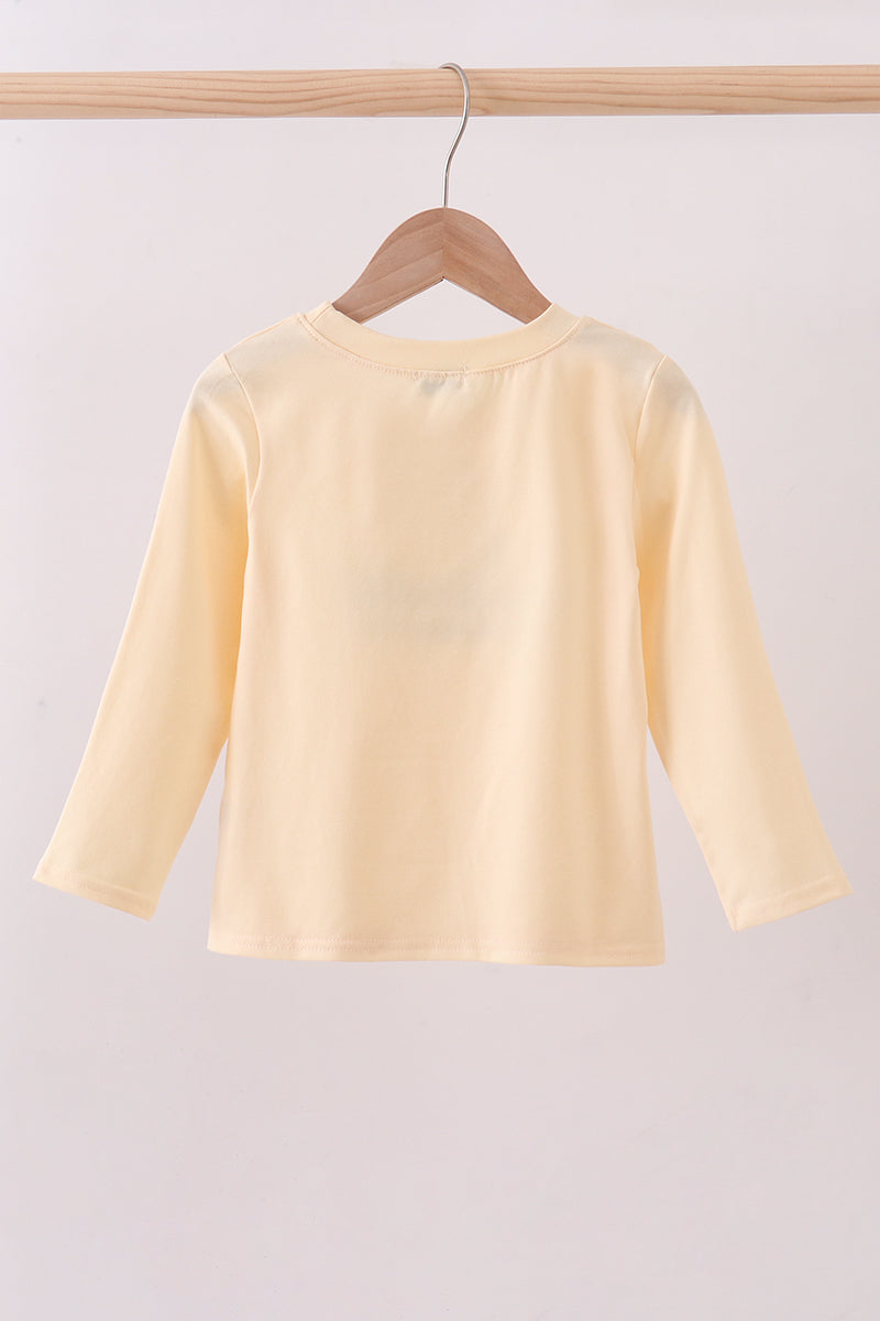 Beige construction embroidery top - Aaria Tees Aaria Tees