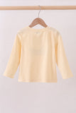 Beige construction embroidery top - Aaria Tees Aaria Tees