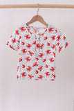 Lobster print muslin top - Aaria Tees Aaria Tees