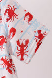 Lobster print muslin top - Aaria Tees Aaria Tees