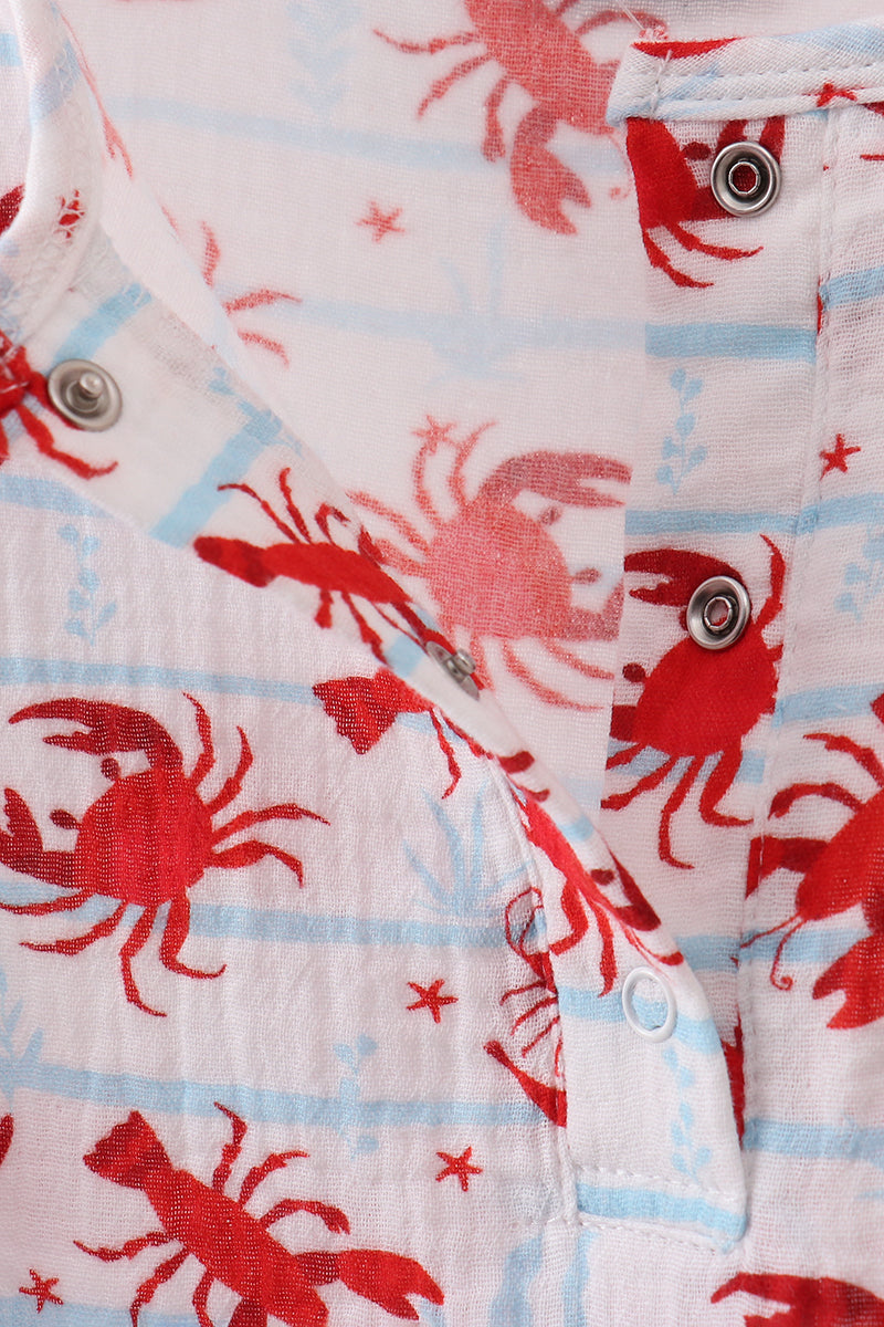 Lobster print muslin top - Aaria Tees Aaria Tees
