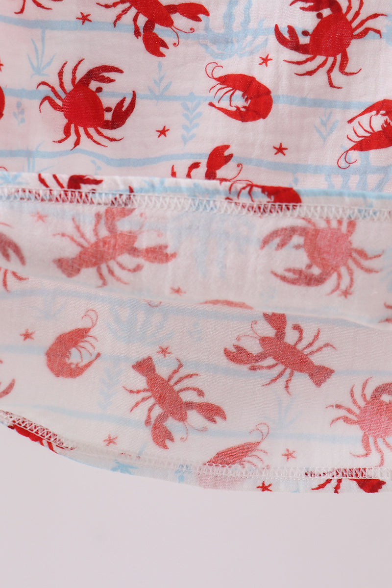 Lobster print muslin top - Aaria Tees Aaria Tees