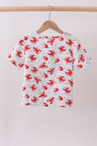 Lobster print muslin top - Aaria Tees Aaria Tees