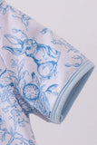 Blue bunny egg bamboo romper - Aaria Tees Aaria Tees
