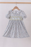 Floral bunny smocked dress - Aaria Tees Aaria Tees