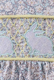 Floral bunny smocked dress - Aaria Tees Aaria Tees