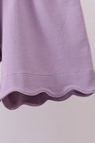 Purple bunny applique ruffle shorts set - Aaria Tees Aaria Tees