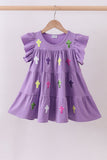 Lavender cross sequin tiered dress - Aaria Tees Aaria Tees