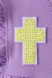 Lavender cross sequin tiered dress - Aaria Tees Aaria Tees