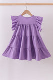 Lavender cross sequin tiered dress - Aaria Tees Aaria Tees