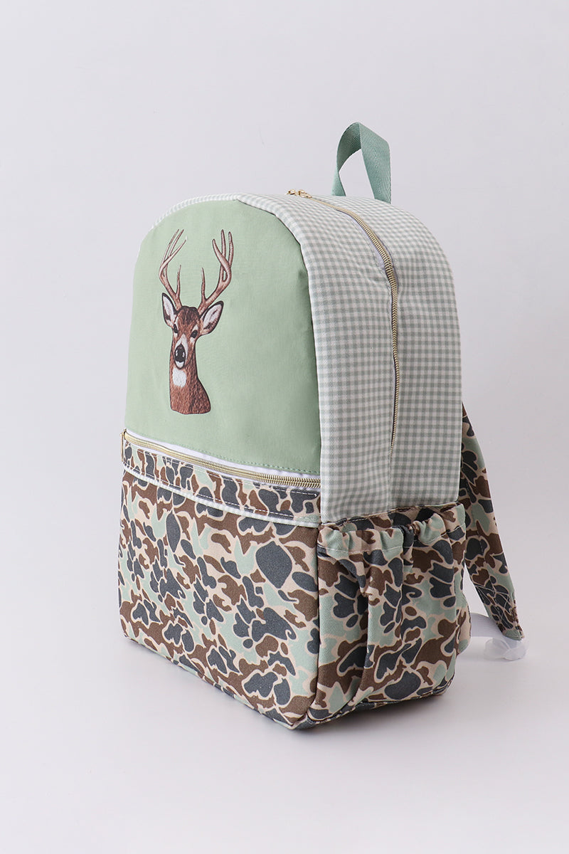 Camouflage deer print backpack - Aaria Tees Aaria Tees