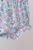 Mint floral character applique bloomer set - Aaria Tees Aaria Tees