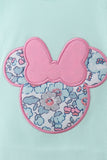 Mint floral character applique bloomer set - Aaria Tees Aaria Tees