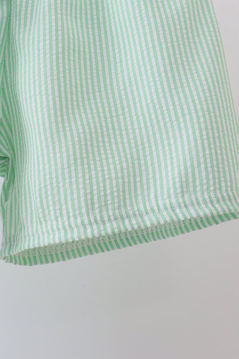 Blue watermelon truck seersucker shorts set - Aaria Tees Aaria Tees
