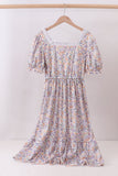 Purple floral lace women dress - Aaria Tees Aaria Tees