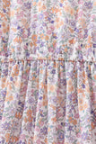 Purple floral lace women dress - Aaria Tees Aaria Tees