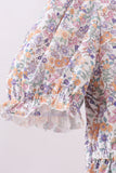 Purple floral lace women dress - Aaria Tees Aaria Tees