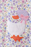 Goose Floral Appliqué Set Aaria Tees