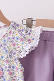 Goose Floral Appliqué Set Aaria Tees