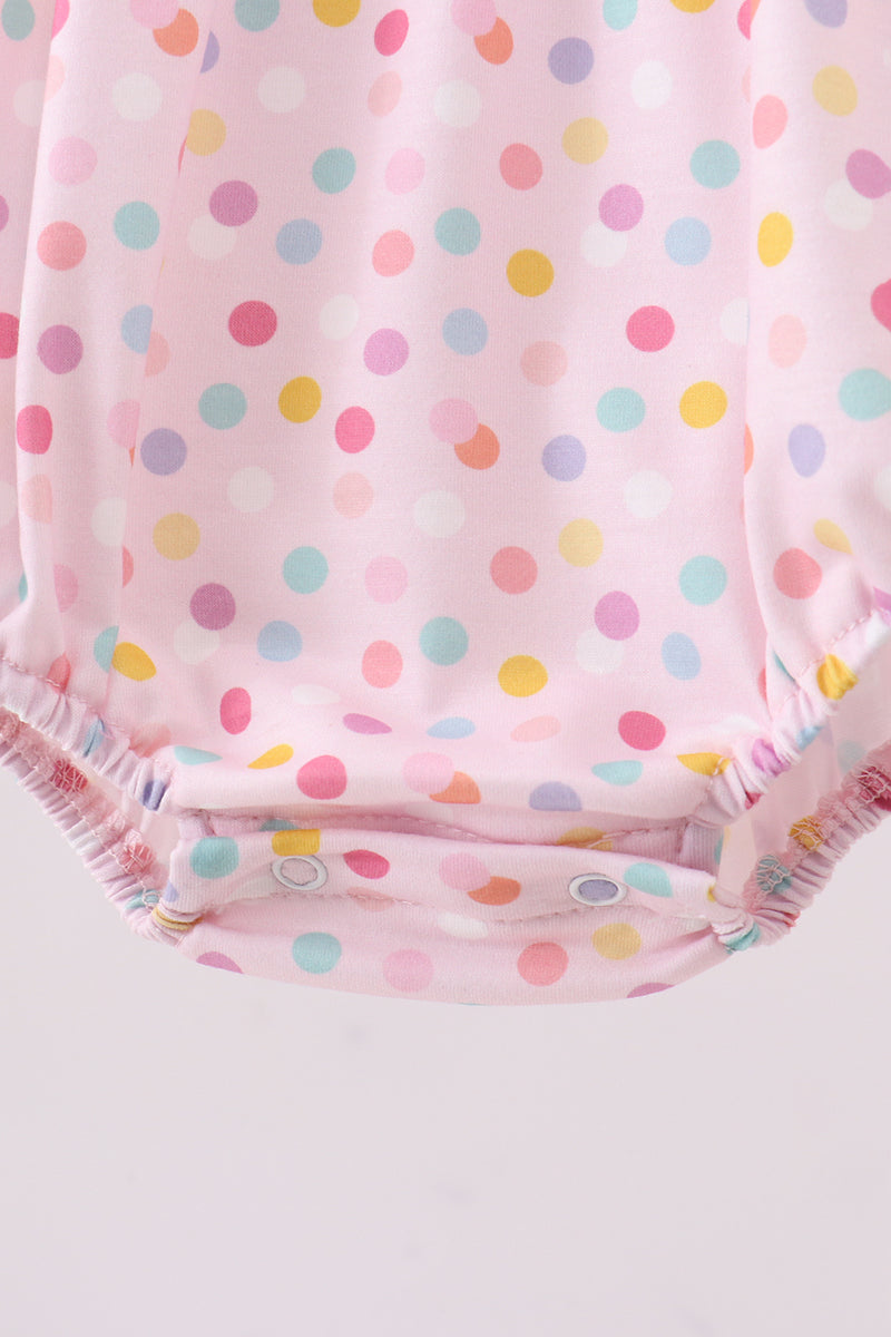 Purple birthday embroidery bubble - Aaria Tees Aaria Tees