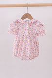 Purple birthday embroidery bubble - Aaria Tees Aaria Tees