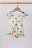 Blue bow lemon one-piece swimsuit - Aaria Tees Aaria Tees