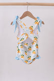 Blue bow lemon one-piece swimsuit - Aaria Tees Aaria Tees