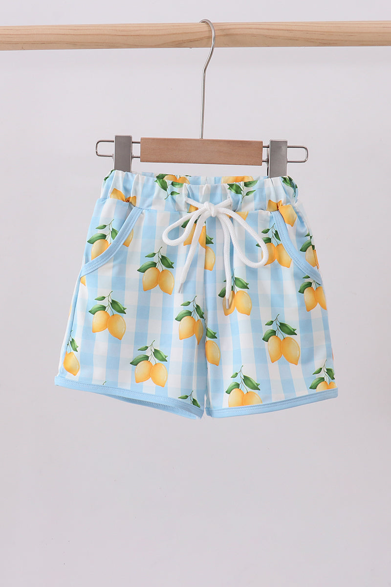Blue lemon swim trunks - Aaria Tees Aaria Tees