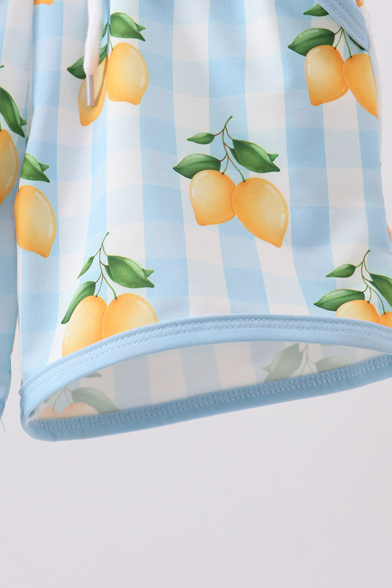 Blue lemon swim trunks - Aaria Tees Aaria Tees